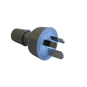 HPM 15A 3 Pin Grey Electrical Plug Top