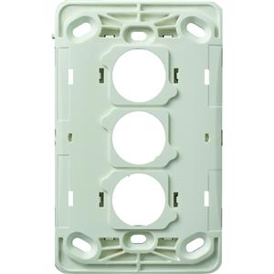 HPM VIVO 3 Gang Wall Switch - Grid Only - White