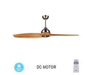 Havana 55 inch 138CM 2 Timber Blades Ceiling Fan with Remote DC Motor 6 Speed Indoor