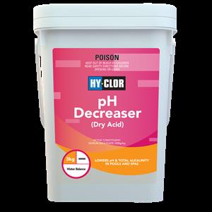 Hy-Clor 3kg Dry Acid pH Decreaser Hard Pack