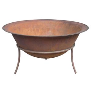 Jumbuck Rustic Iron Fire Bowl with Stand