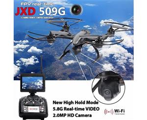 Jxd 509G Fpv Rc Drone Quadcopter Helicopter 5.8Ghz 4Ch 2.0Mp Camera With Monitor