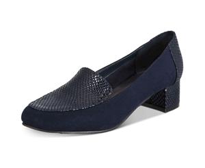 Karen Scott Womens Flura Fabric Closed Toe Loafers New Navy Size 7.5