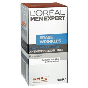 L'Oreal Men's Expert Erase Wrinkles Moisturising Cream 50ml
