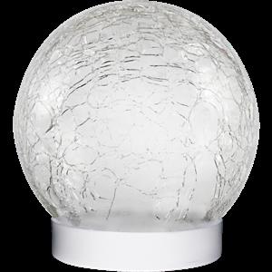 Lectro Crackled Glass LED Solar Table Lantern - 3 Pack