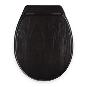 Loo With A View Chocolate Solid Timber 3 Piece Toilet Seat