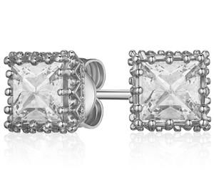 Mestige Halsey Earrings w/ Swarovski Crystals - Silver