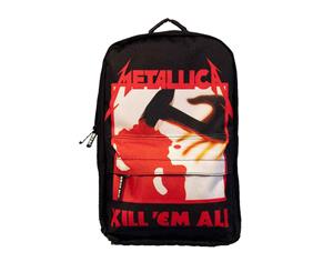 Metallica Backpack Kill Em All Band Logo Official Rucksack - Black