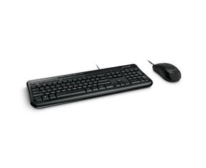 Microsoft Wired Desktop Keyboard Mouse APB-00018(WDSK600) Black Quiet-Touch Keys