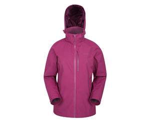 Mountain Warehouse Wms Rainforest Extreme Waterproof Womens Jacket - Berry