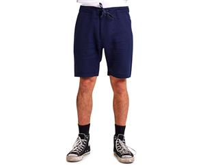 Mr Simple Men's Tanner Linen Shorts - Navy