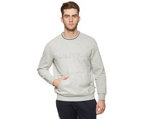 Nautica Men's Fleece Logo Pocket Sweatshirt - Grey
