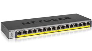 Netgear 16-Port PoE/PoE+ Gigabit Ethernet Unmanaged Switch with 76W PoE Budget