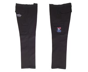 Newcastle Knights NRL Long Cargo Work Pants BLACK Workwear