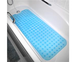 Non-Slip Extra Long Bath Shower Mat | Pukkr Blue
