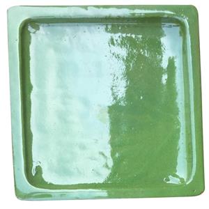 Northcote Pottery 25cm Square Fern Green Saucer