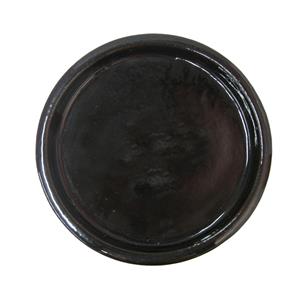 Northcote Pottery Black Primo Round Saucer - 250mm