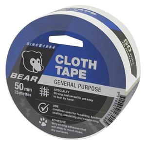 Norton Bear 50mm x 25 White Cloth Tape