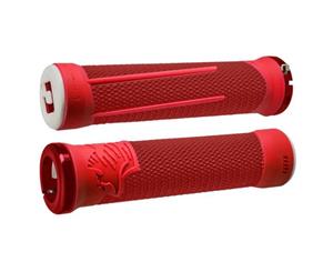 ODI Aaron Gwin AG2 Signature Lock-On Downhill MTB Grips - Red / Fire Red