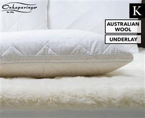 Onkaparinga Australian Wool Reversible King Bed Underlay