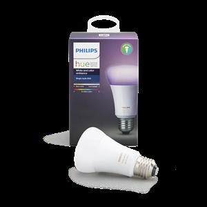 Philips 10W A60 Hue White And Colour Ambiance Smart LED Light Bulb ES