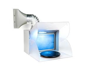 Portable Exhaust Fan Air Brush Spray Booth with LED