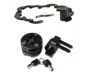 Pro Series Bike/Cycling Lock - High Security Folding Lock - Key Push-To-Lock