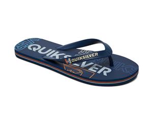 Quiksilver Mens Molokai Nitro Toe Point Flip Flop Summer Sandals - Blue/Blue/Blue