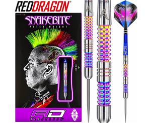 Red Dragon - Peter Snakebite Wright Mamba Rainbow Darts - Steel Tip - 90% Tungsten - 22g 24g