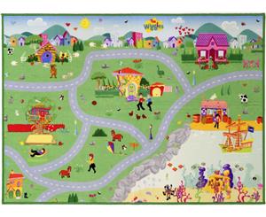Road Track Play Mat ABC Wiggles 100x150 cm Kids Rug