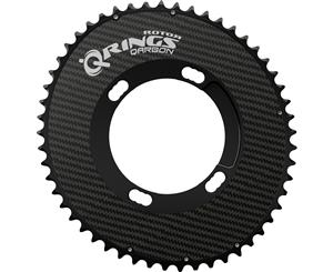 Rotor Q-Rings Aero BCD110x4 Outer Oval Chainring (Shimano) Black 50T