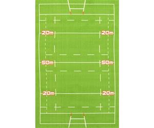 Rugby Field 100x150cm Area Rug