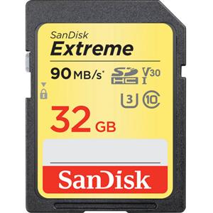 Sandisk - SDXVE-032G-GNCIN - 32GB Extreme SDHC UHS-I Card