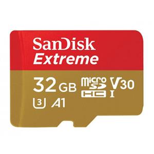 Sandisk - SQXAF032GGN6MA - 32GB SanDisk Extreme microSDHC UHS-I Card with Adapter
