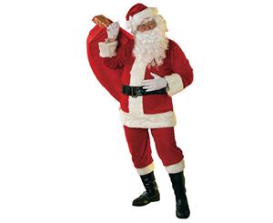 Santa Claus Adult Velour Costume Suit