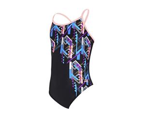 Shimmer Sprintback Ecolast Girls Swimsuit Multi/Black