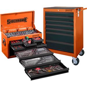 Sidchrome 262pc MET/AF Tool Kit - Orange SCMT10159O