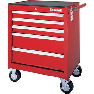 Sidchrome 5 Drawer Red Roller Tool Cabinet