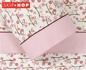Skip Hop 3-Piece Cot Sheet Set - Springtime Birdie