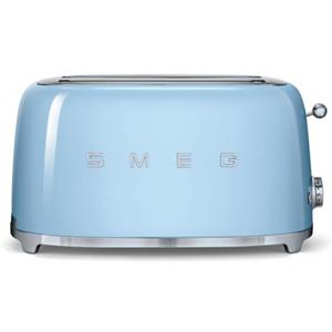 Smeg - TSF02PBAU - 50's Retro Style Aesthetic 4 Slice Toaster - Pale Blue