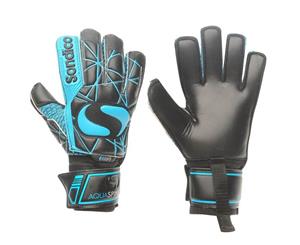 Sondico Unisex Aquaspine Elite Goalkeeper Gloves - Black/Blue