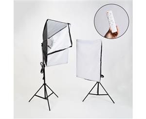 Spectrum 'Kreator Kit' Double Rectangle Dimmable LED 3000-6500k Softbox Lighting Kit with Remote