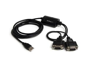 StarTech 2 Port FTDI USB to Serial Adapter Cable with COM Retention