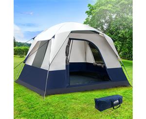 Weisshorn 4 Person Camping Tent Family Hiking Beach Tents Canvas Swag Ripstop