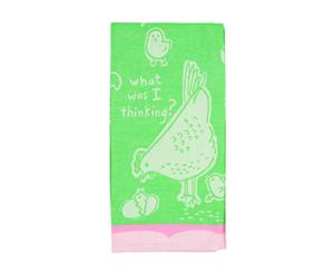 What Was I Thinking Tea Towel