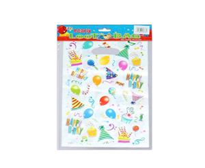White Birthday Theme Party Loot Bags 25x15cm Great for Lollies & Gifts for Kids