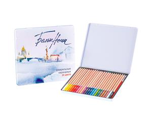 White Nights Watercolour Pencils - Tin of 24 plus FREE brush