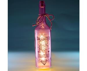 Wishlight 'Daughter' Bottle Light - Pink