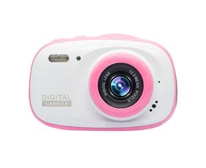 Wiwu Kids Camera 8MP HD Digital Camera for Kids Support MP3/MP4 with 2.0 Inch Screen+SD Card Pink