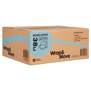 Wrap & Move 38L Light Duty Flat Moving Carton